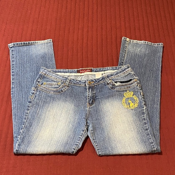 Baby Phat Women’s Blue Wash Denim Bootcut Jeans Size Junior 13 - Picture 3 of 16